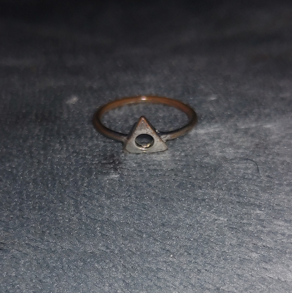 Silver Triangle Ring